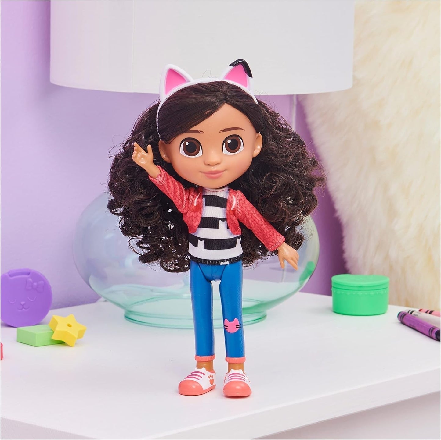 Gabby's Dollhouse, 20 cm høj Gabby Girl dukke, velegnet til børn fra 3 år og over Naty Shop Dolls