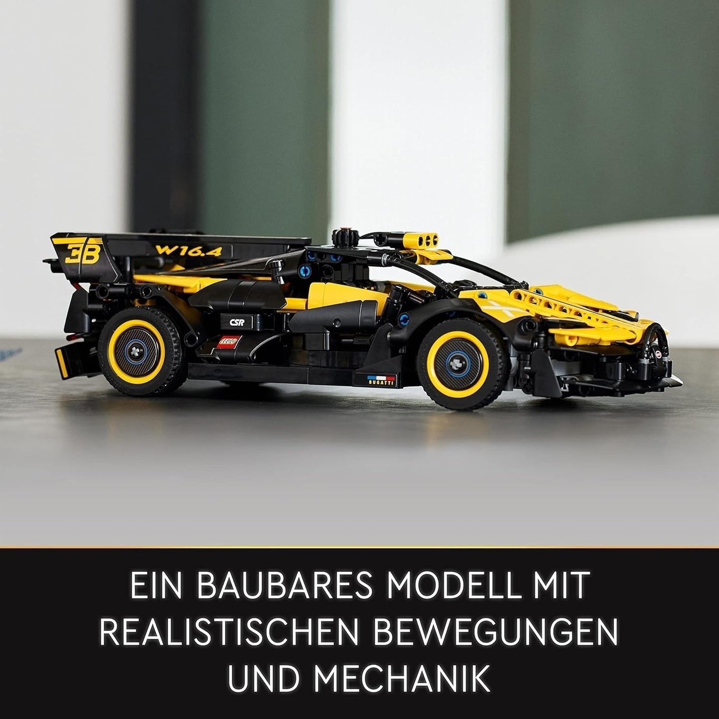 LEGO Technic Bugatti racerbil, bilmodelsæt, sportsvognslegetøj, ikonisk samlerbilsæt, byggelegetøj fra 9 år 42151 Byggesæt Besuche den LEGO-Store