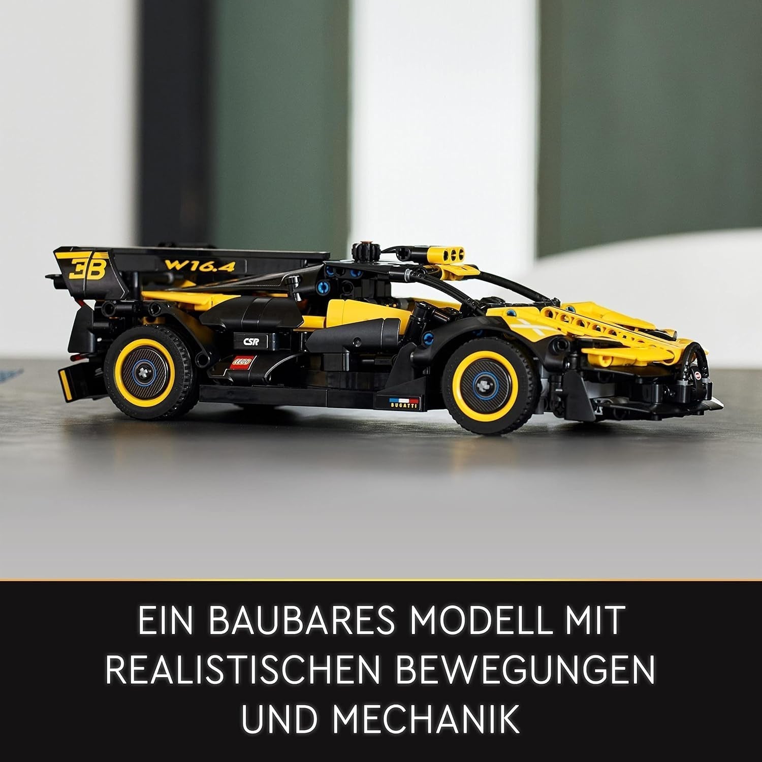 LEGO Technic Bugatti racerbil, bilmodelsæt, sportsvognslegetøj, ikonisk samlerbilsæt, byggelegetøj fra 9 år 42151 Byggesæt Besuche den LEGO-Store