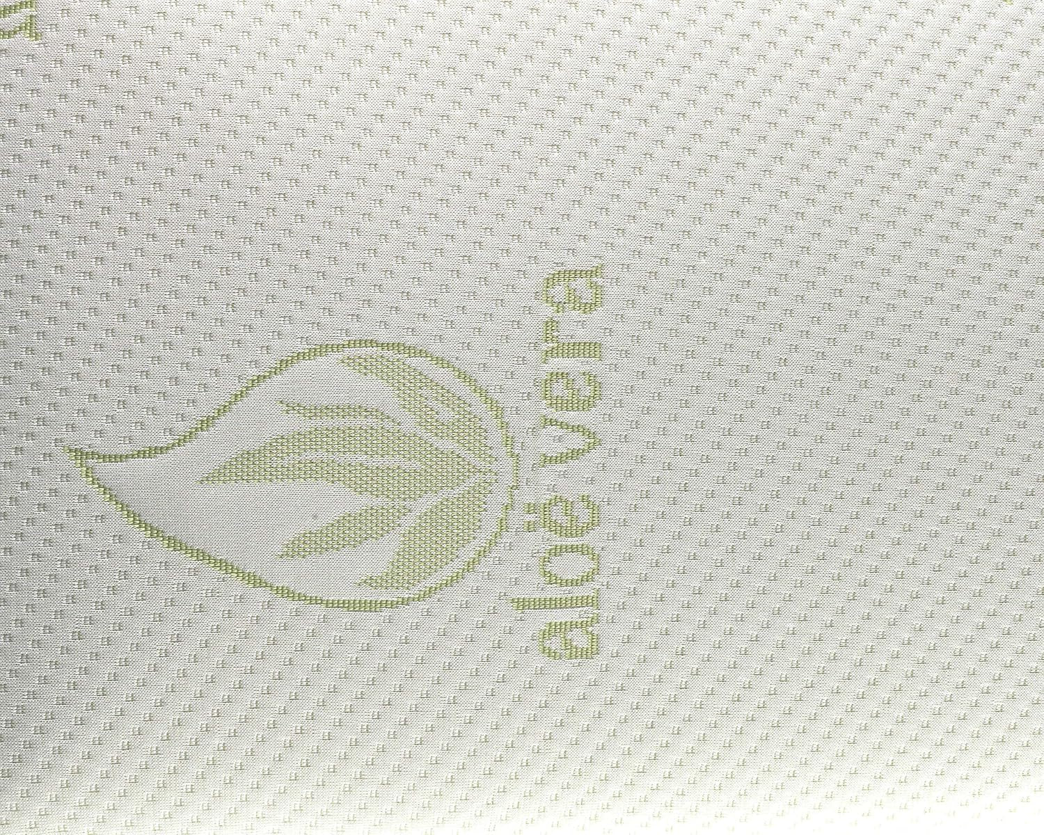 Todocama Todolit viskoelastisk aloe vera plus pude, grøn, 2 stk., 75 cm Naty Shop standard puder