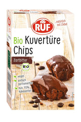 RUF Couverture Chips Ruby, 100 gram glasurer og dekoration Naty Shop 150 gram mørk chokolade