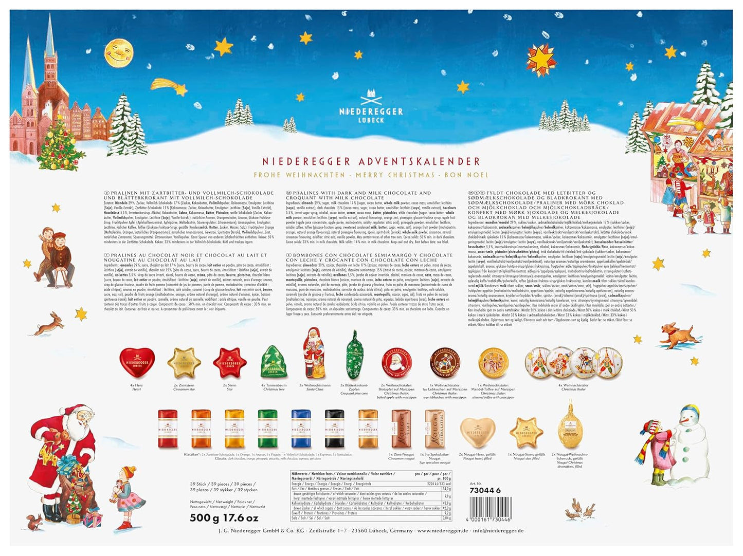 Adventskalender Niederegger Karrusel 500g