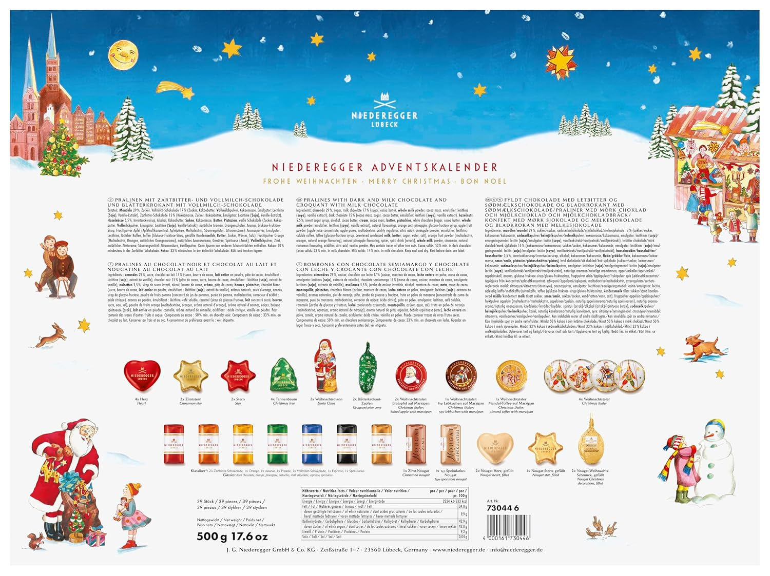 Adventskalender Niederegger Karrusel 500g