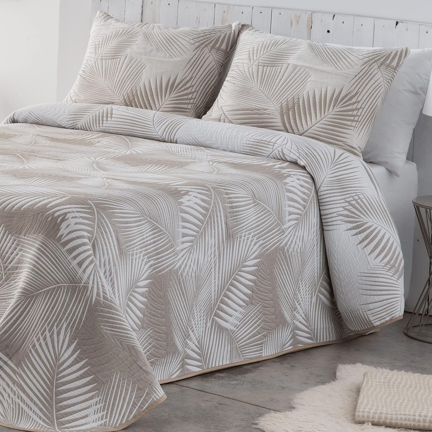 VIALMAN Sofia 30 Bouti Light dyne til dobbeltseng | quilt størrelse 250 X 270 cm, grå Dyner og dyner Naty Shop
