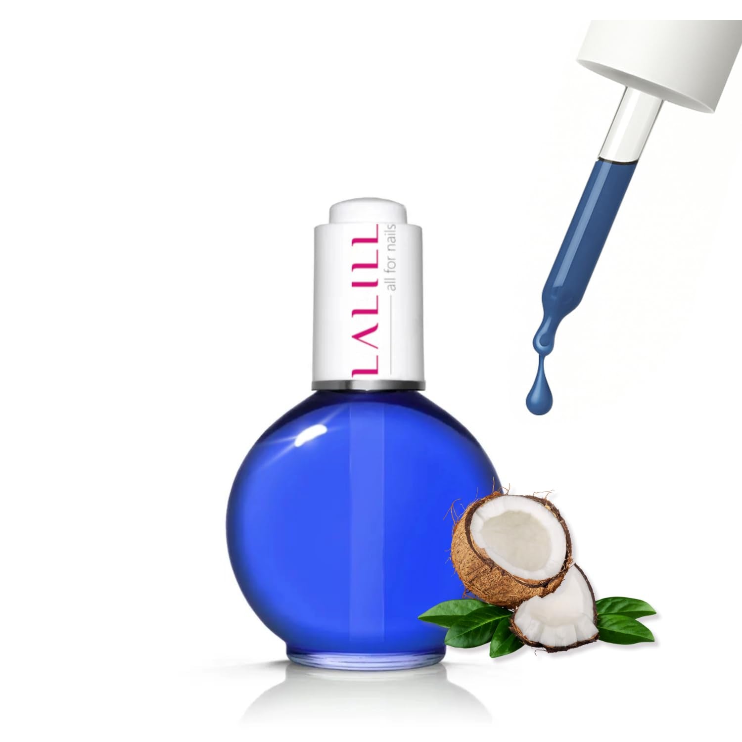 LALILL Nail Cuticle Oil 75Ml - Himbeere Nagelpflegeöl - Nagelöl Pflege Für Nägel Nagelhaut - SPA Maniküre Naildesign Hände - Vegansk - With Pipette