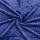 Kono Sherpa fleece tæppe, 150 X 200 Cm, Blød, Hyggelig, Fluffy, Vendbar, Mikrofiber, faste tæpper til seng, sofa, sofa (marineblå, dobbelt/dobbelt) Senge og tæpper Besuche den KONO-Store