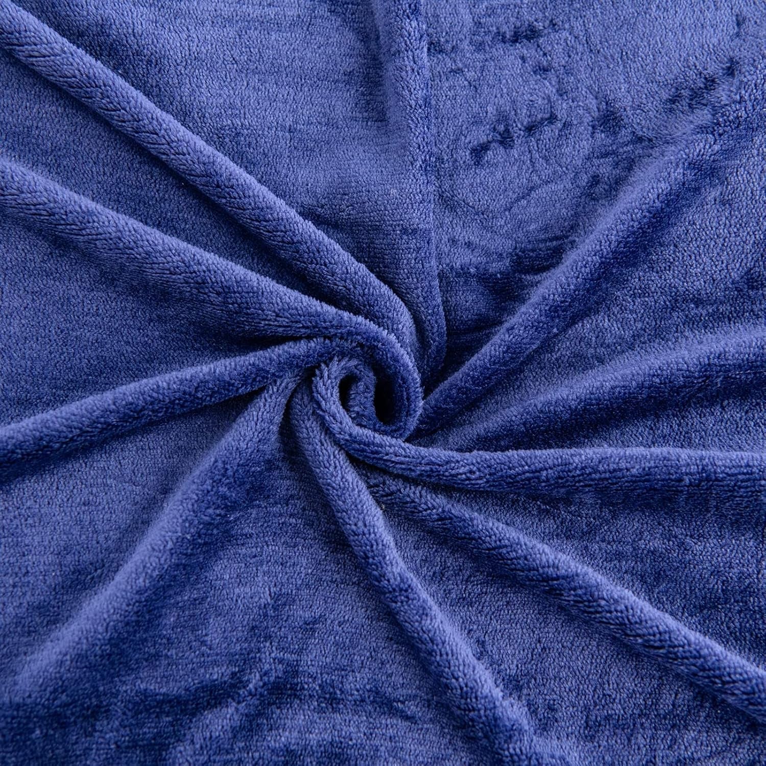 Kono Sherpa fleece tæppe, 150 X 200 Cm, Blød, Hyggelig, Fluffy, Vendbar, Mikrofiber, faste tæpper til seng, sofa, sofa (marineblå, dobbelt/dobbelt) Senge og tæpper Besuche den KONO-Store