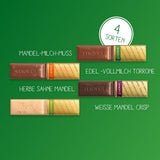Finest Selection Variety Mandel Crunch – 10 x 250 g – Fyldte og ufyldte chokoladespecialiteter