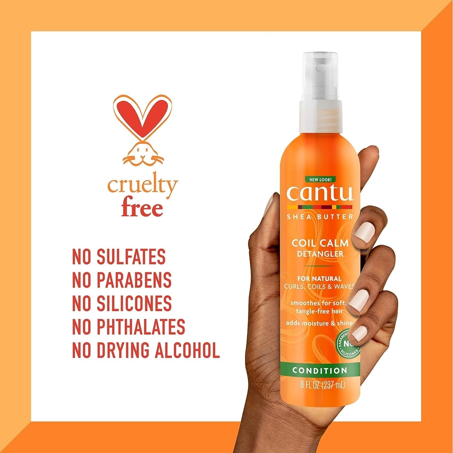 Cantu Coil Calm Detangling Spray, Shea, krøllet hår, 237ml Detangling Products Naty Shop