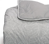 Foppapedretti Nacht&Natura dyne til dobbeltseng 2P; pearl wave, 100% bomuldsbetræk, Made in Italy Dyner og dyner Naty Shop