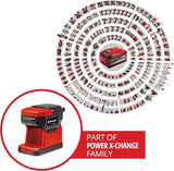 Trådløs espressomaskine Einhell TE-CF 18 Li-Solo Power X-Change (18 V, 240 ml vandtank, til filterkaffe og kaffekapsler, bærehåndtag, inkl. kaffekop med låg, uden batteri)