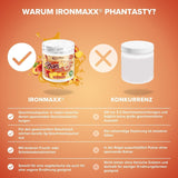 Ironmaxx Phantasty - Creamy Peach 250G Dose | Vegansk Geschmackspulver Mit Echten Frucht- Oder Nussstückchen | Perfekter Zuckerersatz Sweeteners Naty Shop