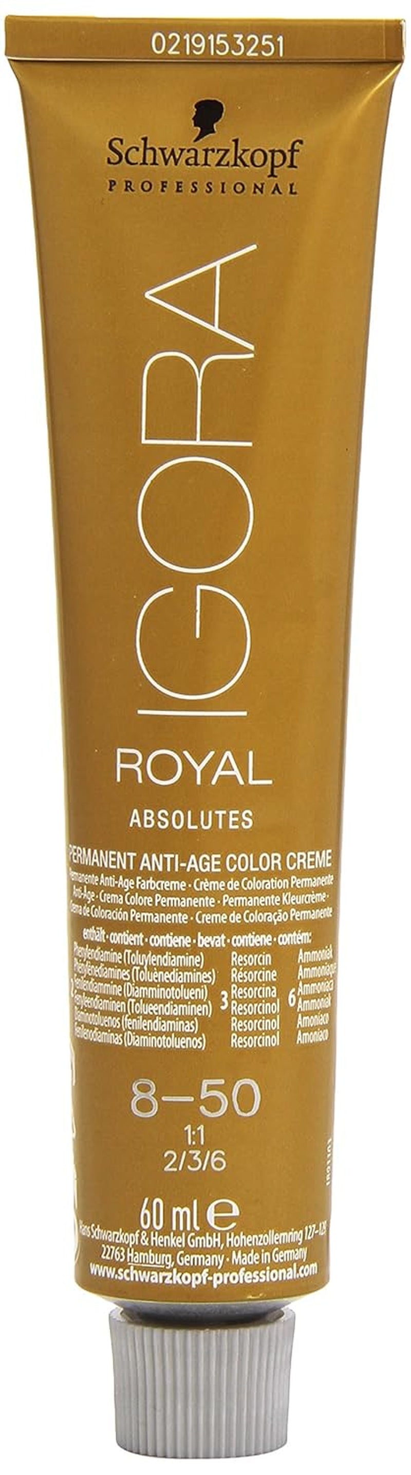 Igora Royal Absolute Age Blend Hårfarve, 7-560 Medium Golden Chocolate Blond, 60ml Naty Shop Hårfarve 8-50 Natural Light Golden Blonde 60 Ml (1 pakke)