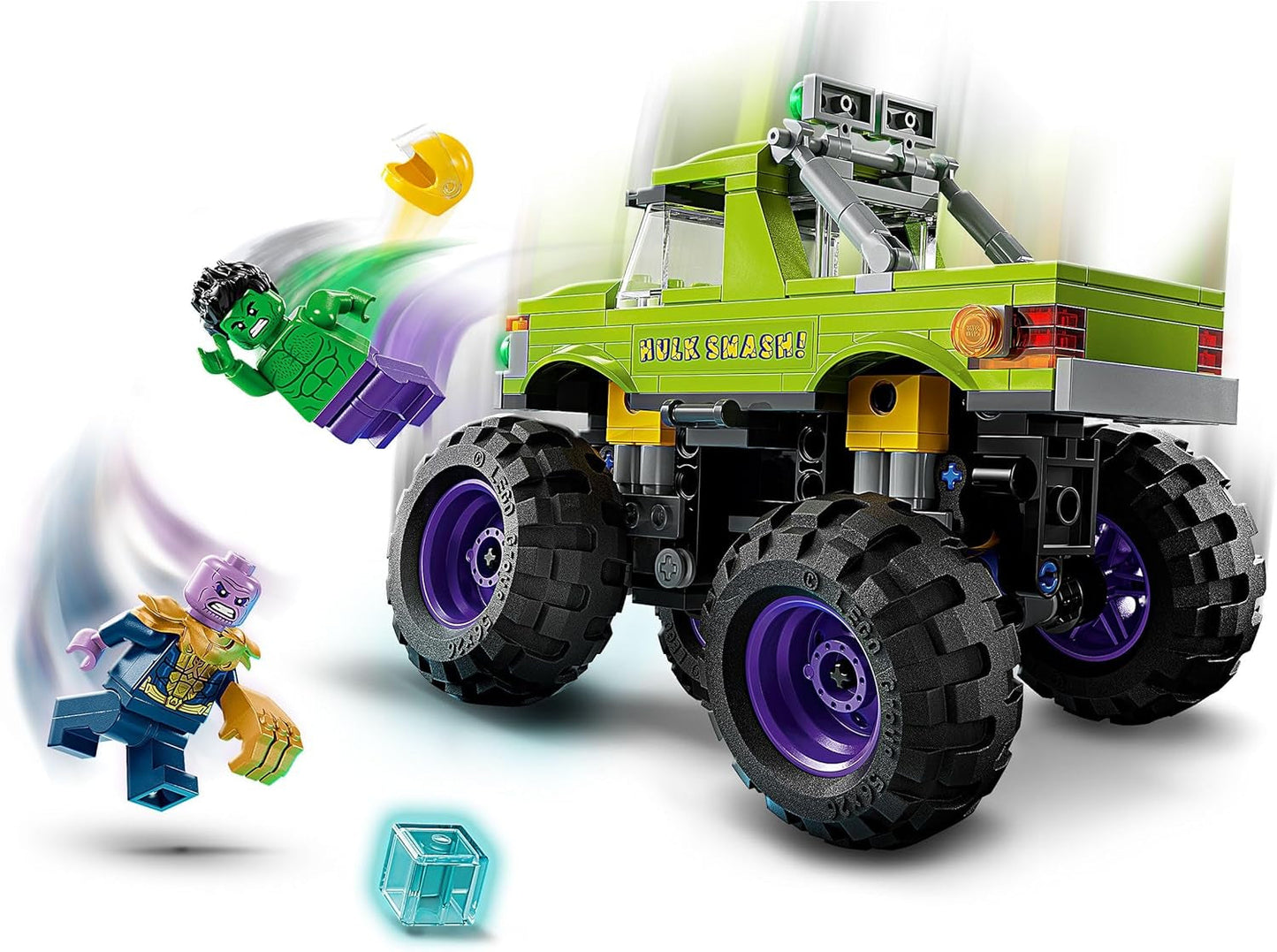 LEGO Ç€ Marvel Hulk Truck Vs. Thanos - Superheltebyggelegetøj - Avengers køretøj og minifigurer - Monstertruck for mega sjov - Gave til drenge og piger fra 7 år - 76312 Byggesæt Besuche den LEGO-Store