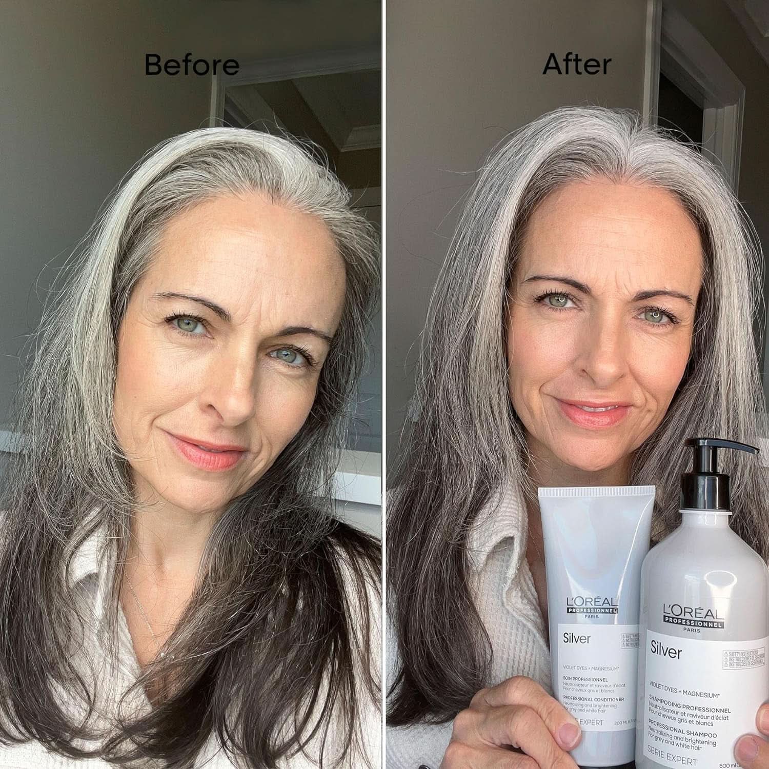 L'Oréal Professionnel Serie Expert Sølv, Shampoo, 500 ml Brusebad og bad Naty Shop