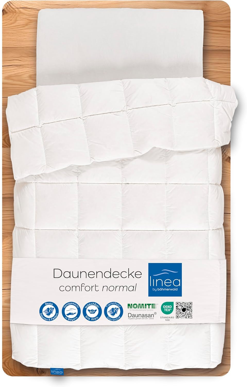 Komfortdyne, (90 dun / 10 fjer), hvid, 155 X 220 Cm Naty Shop dyner og dyner 200 X 200 Cm