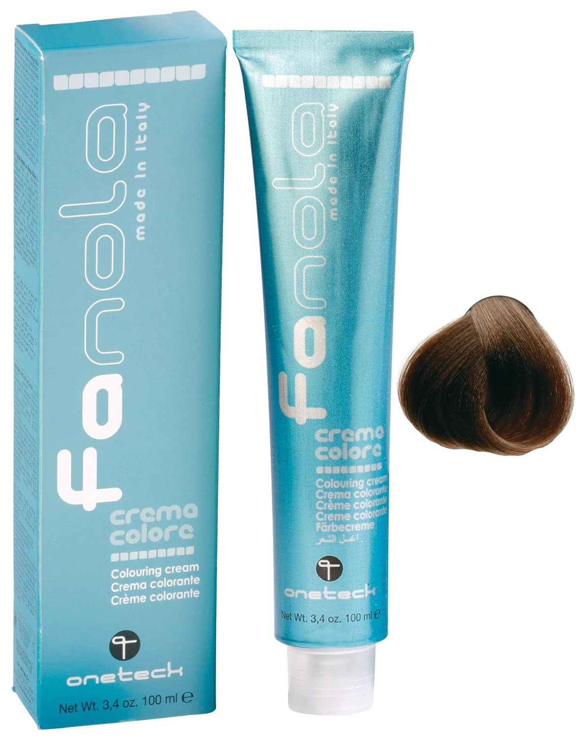 Fanola crema colore Farvecreme 7,0 Blond, 100 ml Hårfarve Naty Shop 7,00 Blond Int.