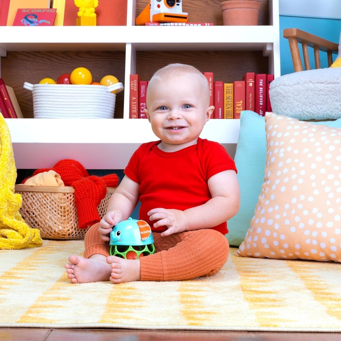Bright Starts Giggle & Glow Bell Glow in the Dark Elefantlegetøj Oball Let at fange Nyfødt+ Unisex babylegetøj Naty Shop