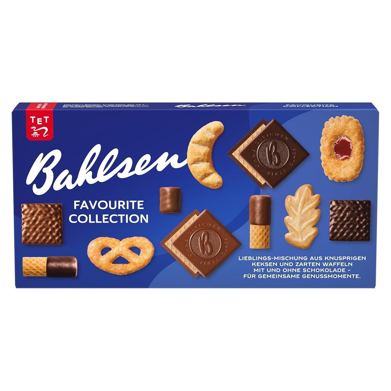 Bahlsen Favorite Collection S Pakke med 6 Crunchy Biscuits & Wafer Mix mørk chokolademælk (6 x 161g / 966g)