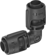 Gardena mikro-drypvandingssystem L-stykke 13 mm (1/2"): Rørforbindelse til at vende 13 mm forsyningsrør, værktøjsfri samling, genanvendelig (13202-20)