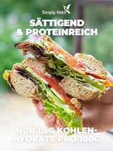 Simply Keto Lower Carb* Bagel Bage Mix til Lower Carb* og ketogen diæt - laktose- og glutenfri - 335 gram Naty Shop Kitchen