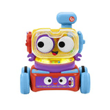 Fisher-Price 4-i-1 læringsrobot Linus til babyer og småbørn, legetøj fra 6 måneder - tysktalende, HCK39 babylegetøj Naty Shop tysk