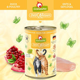 GranataPet DeliCatessen Chicken PUR, Nassfutter für Katzen, Futter ohne Getreide & ohne Zuckerzusätze, Katzenfutter mit hohem Fleischanteil & olier af høj kvalitet, 6 x 400 g