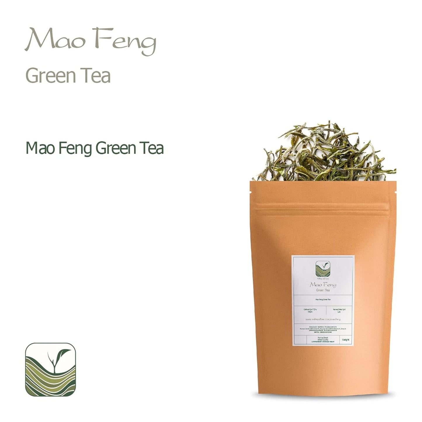 Mao Feng Huangshan Grøn te - Berømt kinesisk te fra Huang Shang - Maofeng Yellow Mountains Grøn te Blade Kina Mao Feng te Økologisk Grøn te Kinesisk Grøn te Grøn te