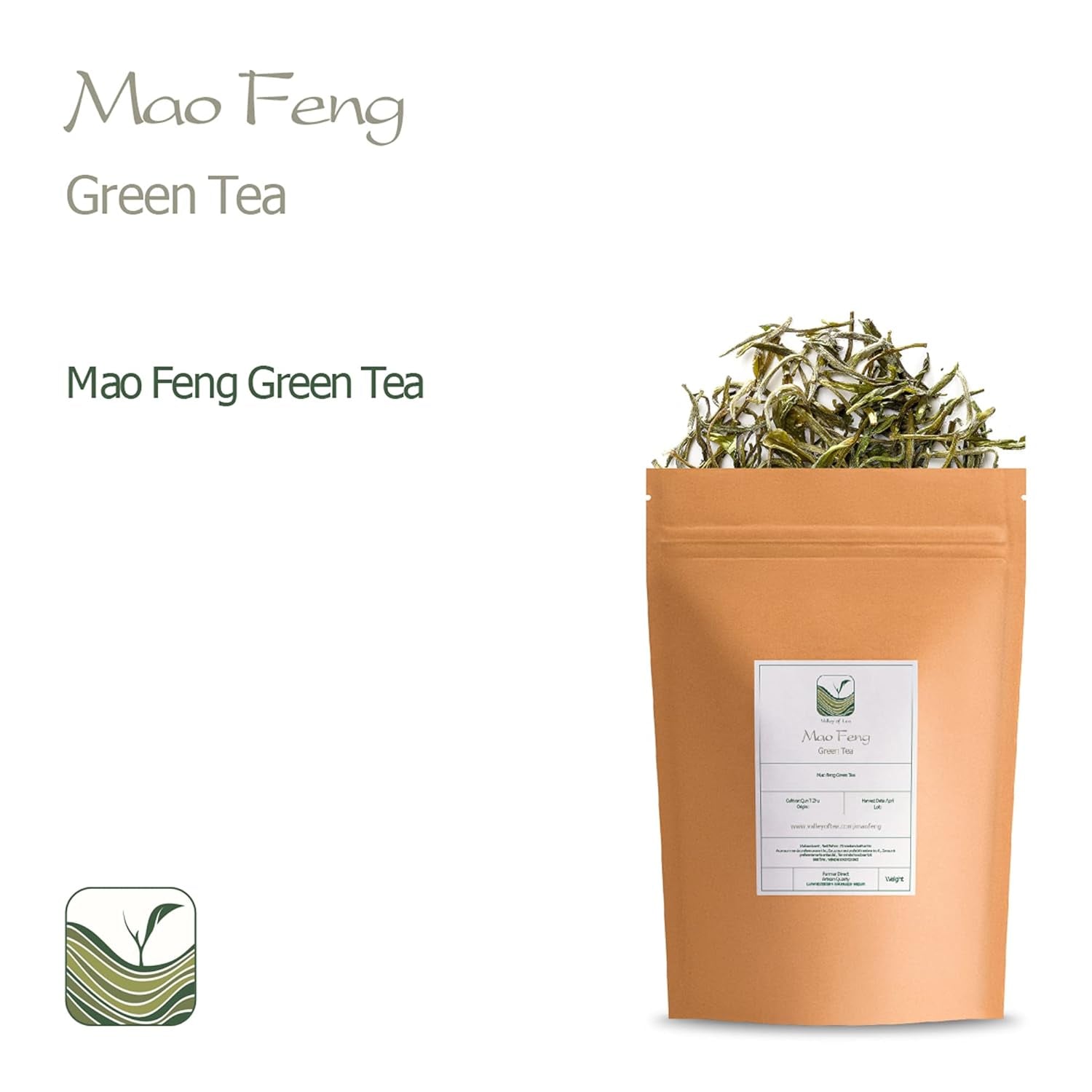 Mao Feng Huangshan Grøn te - Berømt kinesisk te fra Huang Shang - Maofeng Yellow Mountains Grøn te Blade Kina Mao Feng te Økologisk Grøn te Kinesisk Grøn te Grøn te