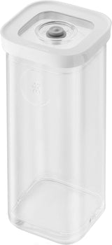 ZWILLING FRESH & SAVE CUBE Box, størrelse 2M, modulær og stabelbar opbevaringsboks, Hermetisk og tømbar opbevaring, Tåler opvaskemaskine, Transparente madopbevaringsbokse Naty Shop 3S