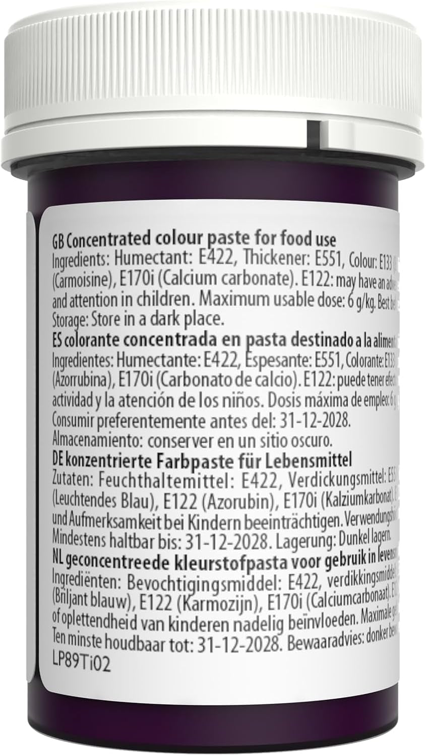 Sugarflair Pasta Madfarve Pastel Magenta, Madfarve til Pasta, Fondant og Marcipan, Spectral Concentrated Colors - 25g