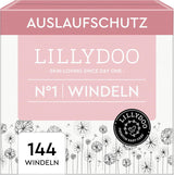 LILLYDOO Babybleer Hudvenlig - Størrelse 3 (6-10 kg), 29 stykker, pålidelig lækagebeskyttelse, blød, parfumefri og lotionfri til følsom hud, dermatologisk testet