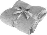 Teesa fleece tæppe 200X220 Cm grå TSA8902-1 Senge og tæpper Teesa Grå 200 X 220