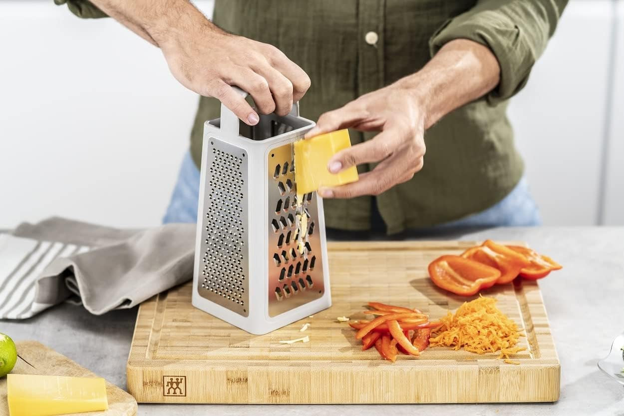 ZWILLING Z-Cut firkantet rivejern, multifunktionelt blad i rustfrit stål Peeler Naty Shop