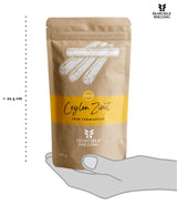 - BIO Ceylon Zimt | Ceylon Zimtpulver aus kontroliert biologiske anbau | Zimtpulver fein vermahlen aus ganzen Zimtstangen. Ideel til Müsli, Milchreis, Gebäck uvm. | Indhold: 180 g
