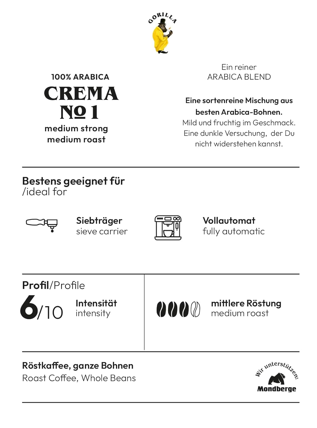 Joerges dark_roast, Espresso Creme nr. 1,1 kg