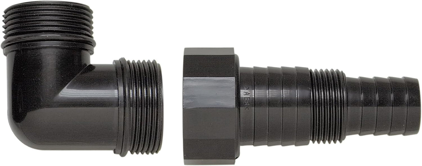 1370169 Tilslutning til dykpumper, pumpetilslutning 1" 1/2M, slangetilslutning 25e38mm/1"M/1" 1/2M