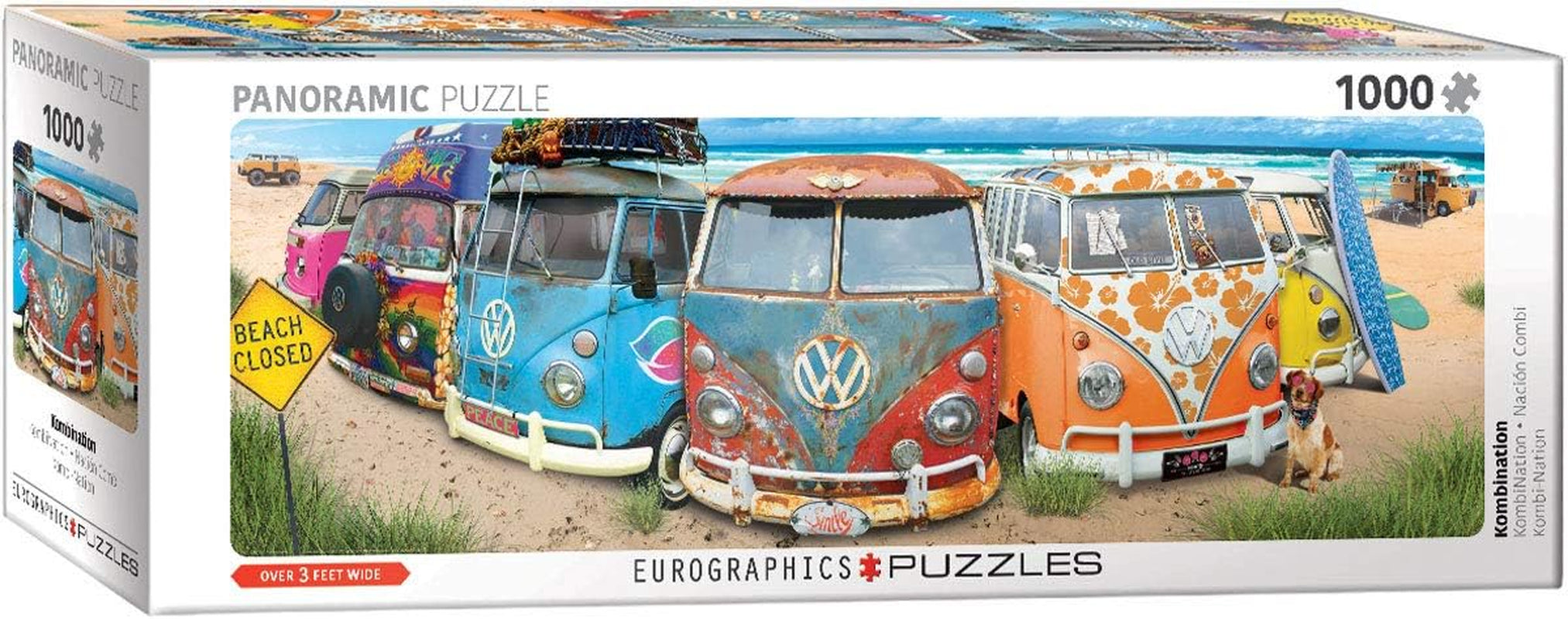 VW Bus - Kombination (puslespil): Panorama puslespil, 1000 puslespil Naty Shop Standard titel