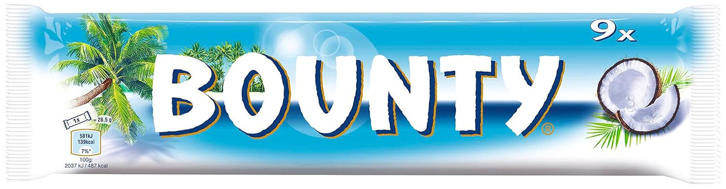 Bounty chokoladebarer | Kokos og chokolade | Forskellige pakkestørrelser