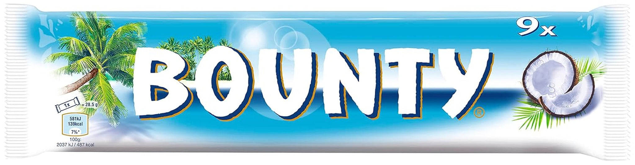 Bounty chokoladebarer | Kokos og chokolade | Forskellige pakkestørrelser