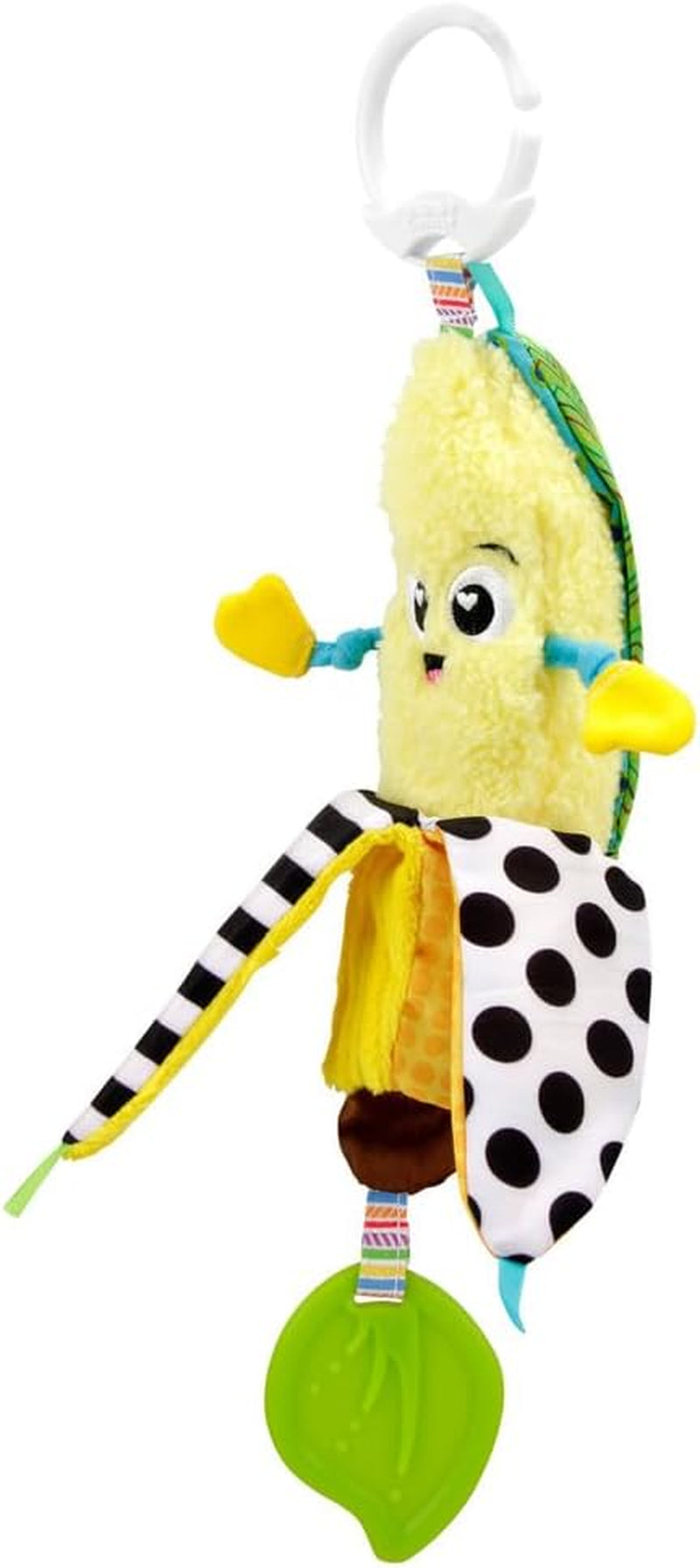 LAMAZE Bea the Banana, Clip on klapvogn og klapvogn Nyfødt legetøj, sanselegetøj til baby med farver og lyde, udviklingslegetøj til drenge og piger 0-24 måneder, gult babylegetøj Naty Shop