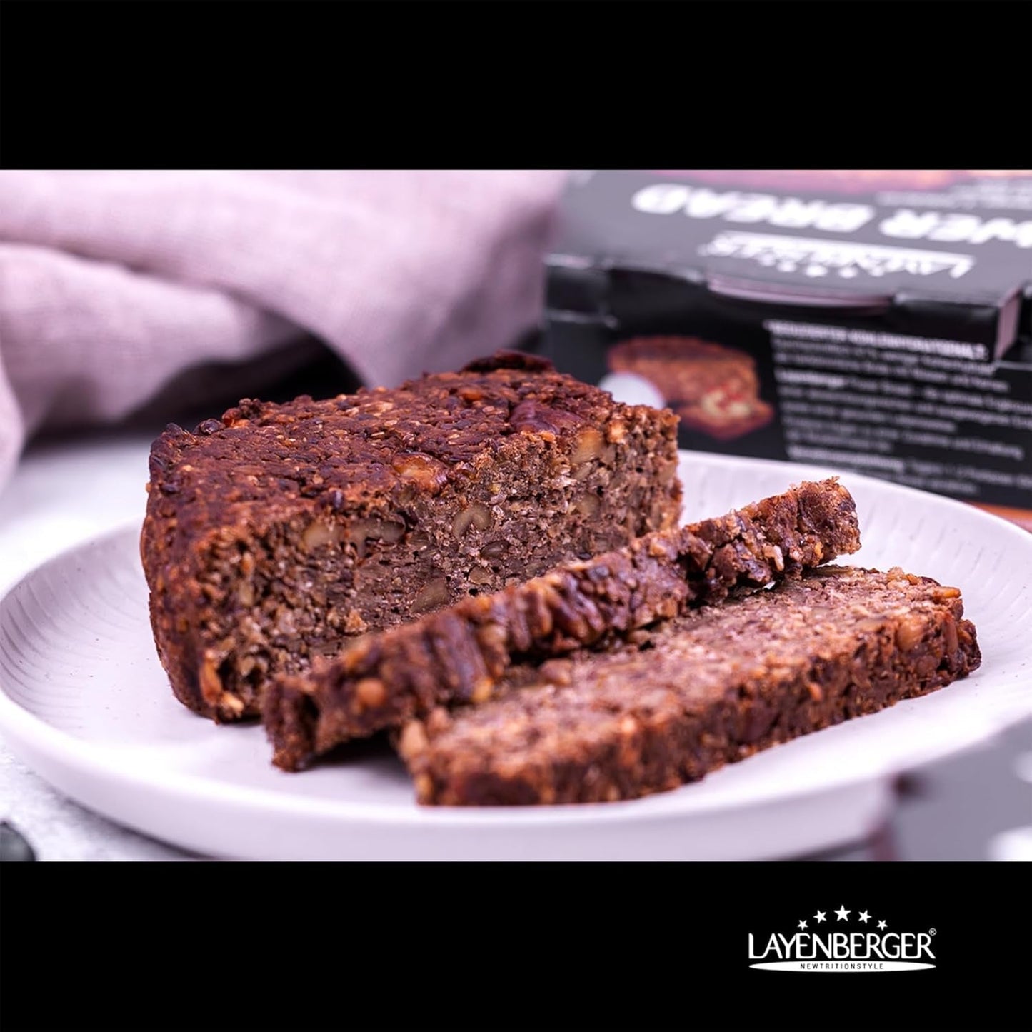 Layenberger Prower Brød Valnød, Eiweiß- Und Ballaststoffquelle, Ohne Konservierungsmittel, Ohne Hefe, Ohne Mehl, Mit 14G Protein Pro 100G, (1 X 500G) Blanding til bagning og madlavning Naty Shop