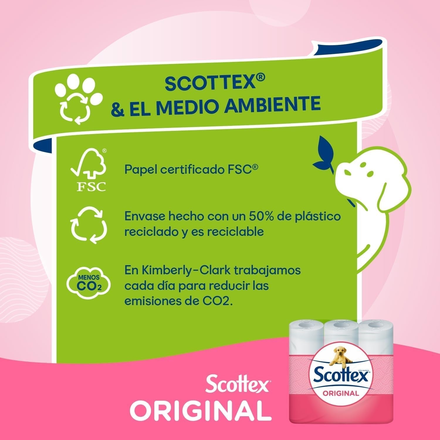 Toiletpapir Original, 128 hvide ruller