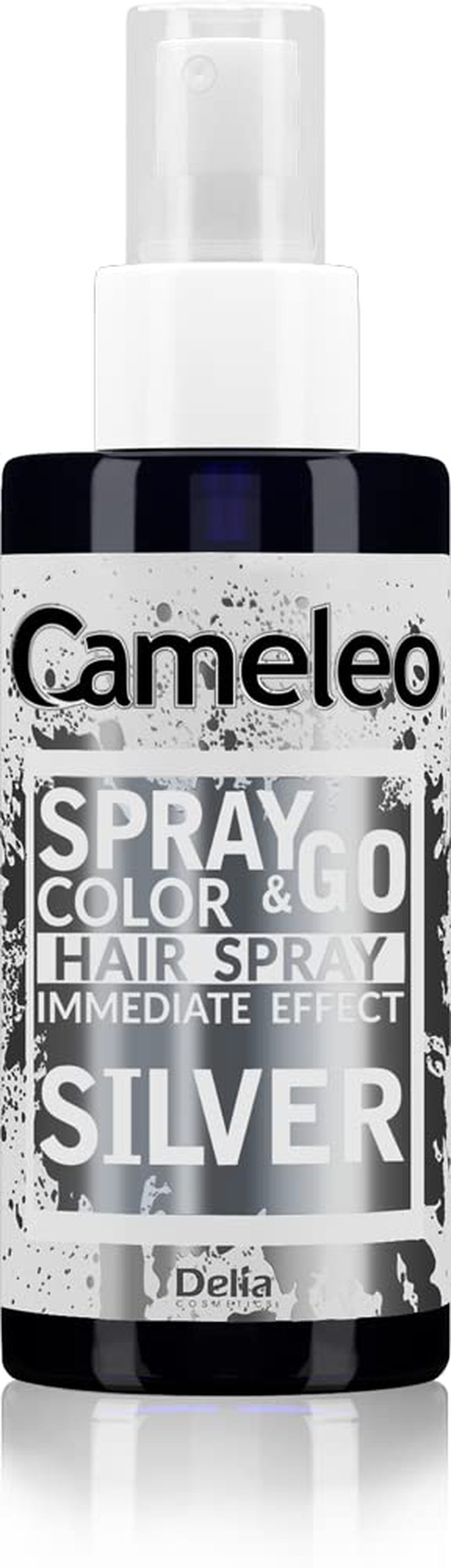 Cameleo - Spray & Go - hårfarvespray - lilla - til blondt, platinblondt og gråt hår - spray blot og gå - semi-permanent - øjeblikkeligt resultat - karnevalshårfarvespray - 150 ml Naty Shop sølv hårfarve 150 Ml (1 pakke)