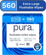 Miljøvenlige engangsvådservietter 560 vådservietter (14 x 40 vådservietter) Månedlig pakke 100 % plastikfri 99 % vandfølsom pleje vådservietter Fine at skylle Certificeret biologisk nedbrydeligt vegansk