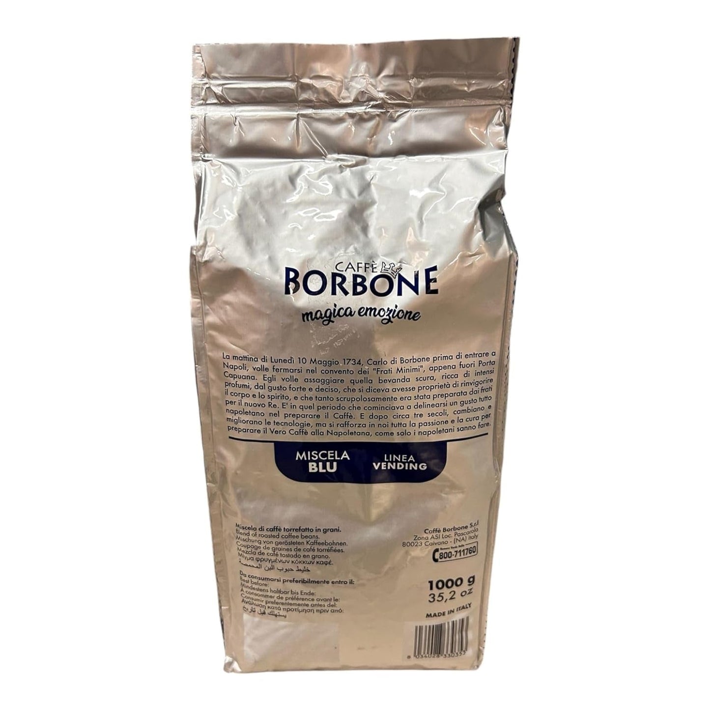 Kaffebønner BLÅ Blend Borbone VENDING 1 kg x 12