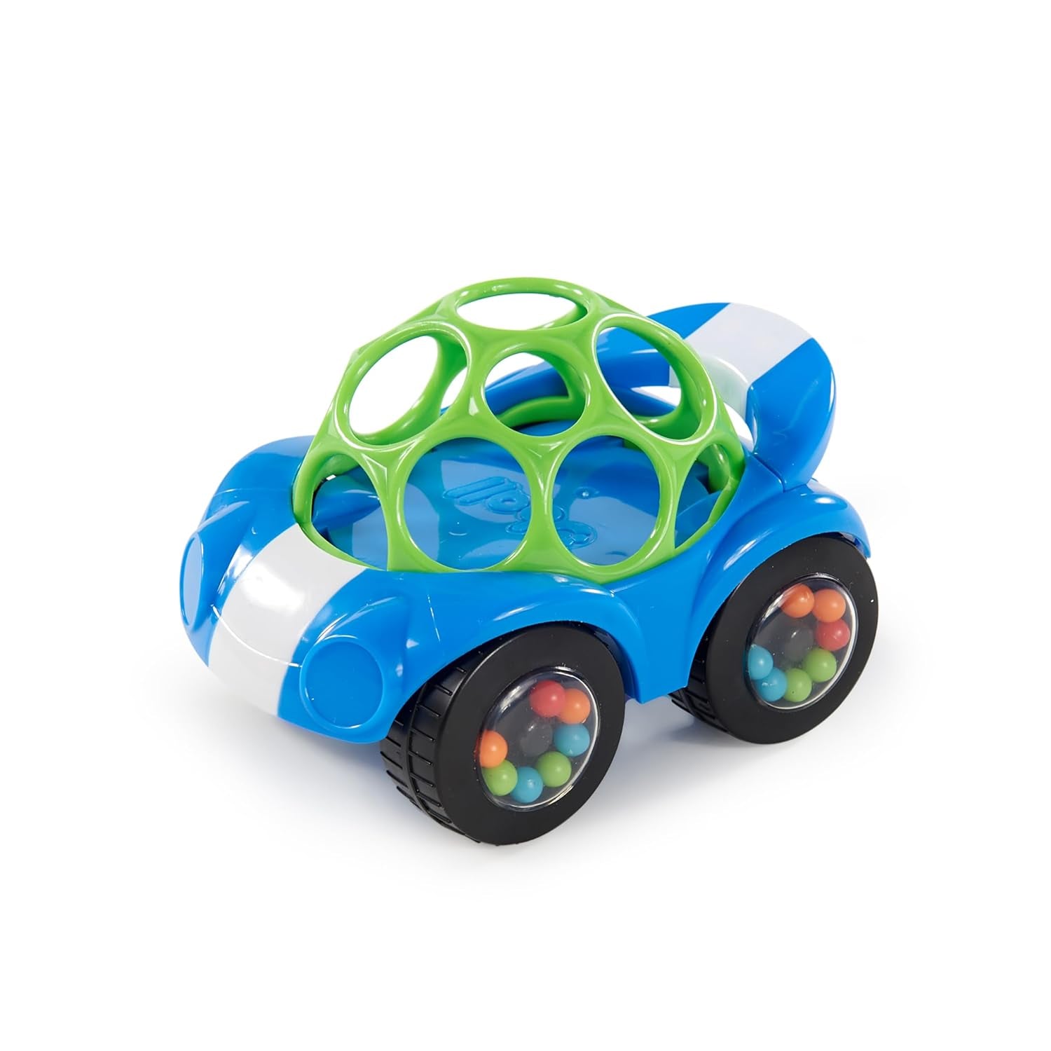 Bright Starts Oball Rattle Legetøjsbil Grøn Blå Babylegetøj Naty Shop Standardtitel