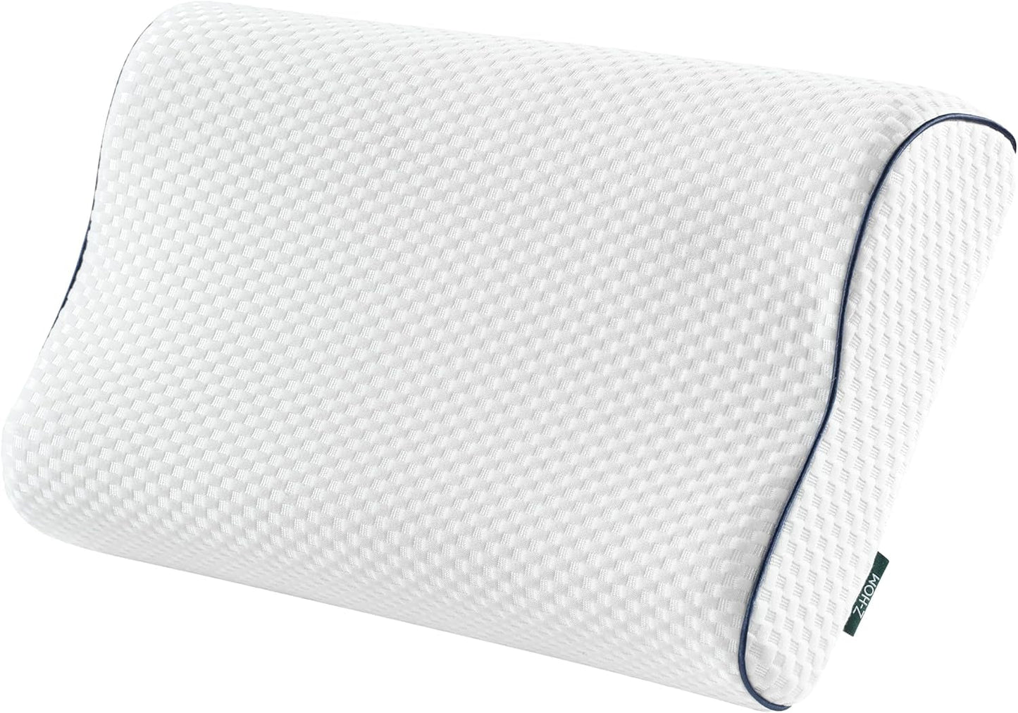 Z-Hom Nakkestøttepude, Memory Foam Pude, Side Sovepude, Ergonomisk Pude, Anti Snorke Pude, Ortopædisk Sovepude, Aftageligt betræk (49 X 30 X 7/10 Cm) Cervikale ortopædiske puder Naty Shop