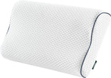 Z-Hom Nakkestøttepude, Memory Foam Pude, Side Sovepude, Ergonomisk Pude, Anti Snorke Pude, Ortopædisk Sovepude, Aftageligt betræk (49 X 30 X 7/10 Cm) Cervikale ortopædiske puder Naty Shop