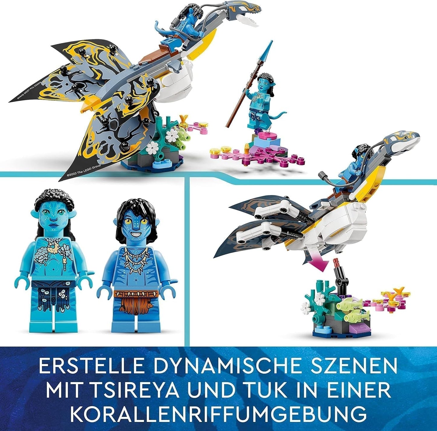 LEGO Avatar Opdagelsen af Ilu Vandsti byggelegetøj med undervandsfigur Pandora Collection Sæt til børn og filmfans fra 8 år og opefter 75575 Byggesæt Besuche den LEGO-Store